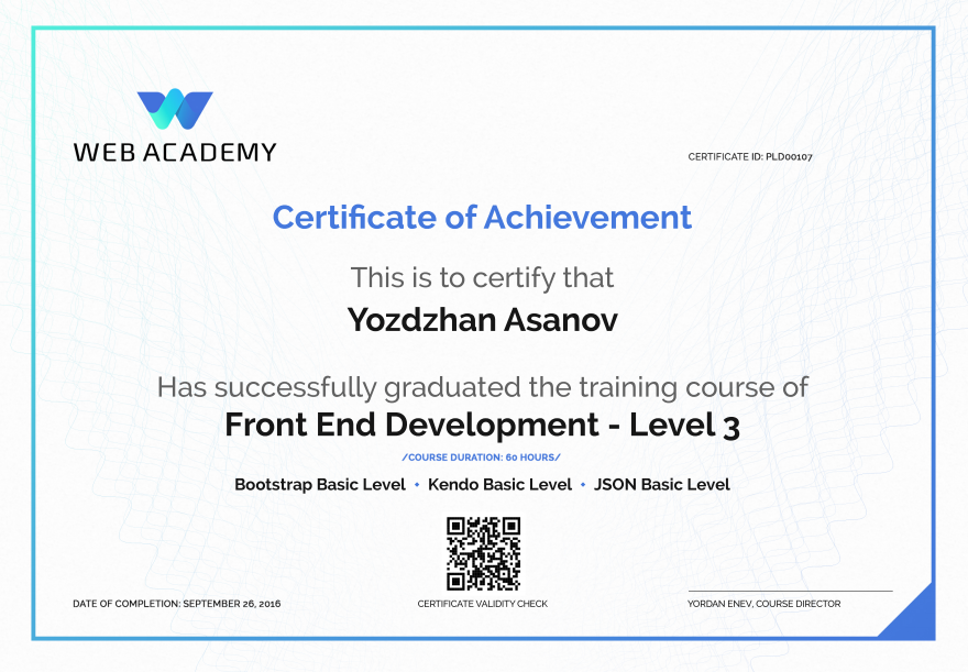 Front-end level 3